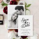 Search for traditional save the dates Black and white