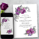 Search for plum and grey wedding invitations Simple