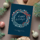 Search for teal christmas invitations Holly