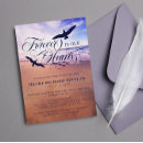 Search for forever in our hearts invitations Elegant