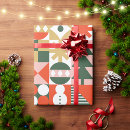 Search for mid century christmas wrapping paper Colourful