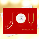 Search for corporate holiday postcards Red