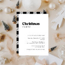 Search for black and white check invitations Retro