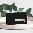 Search for modern place cards Black