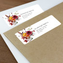 Search for autumn foliage return address labels Watercolor