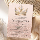 Search for gold glitter quinceanera invitations Modern