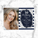 Search for classy 50th birthday invitations Feminine