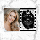 Search for black and white birthday invitations Elegant
