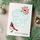 Search for vintage bird christmas cards Poinsettia