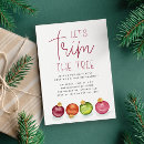 Search for tree trimming invitations Tree decorating party