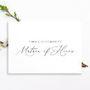 Search for matron of honour cards Elegant