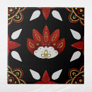 Search for red and black tiles Floral