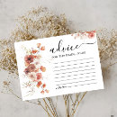 Search for bridal shower advice cards Terracotta