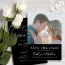 Search for black and white wedding save the dates Minimalist