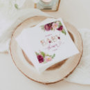 Search for burgundy and blush wedding napkins Script