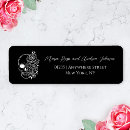 Search for skull return address labels Hallowedding