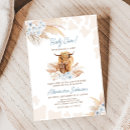 Search for highland cow baby shower invitations Blue
