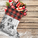 Search for plaid christmas stockings Red buffalo plaid