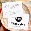 Search for customer appreciation cards Black and white