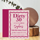 Search for dirty 30 invitations Modern