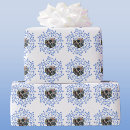 Search for blue and white christmas wrapping paper Scandinavian