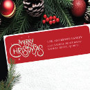 Search for festive floral return address labels Simple