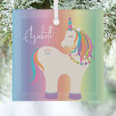 Search for rainbow unicorn christmas tree decorations Pastel