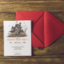 Search for haunted house halloween invitations Modern