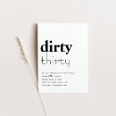 Search for dirty thirty birthday invitations Party