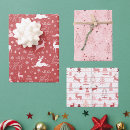 Search for pink reindeer wrapping paper Christmas tree