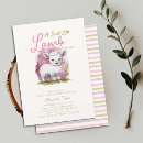 Search for lamb baby girl shower invitations Watercolor