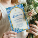 Search for blue gold christening invitations Church