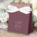 Search for burgundy and gold wedding favour boxes Chic