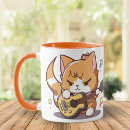 Search for cat playing guitar mugs Music