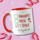 Search for naughty or nice mugs Humour