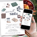 Search for secret santa exchange invitations Watercolor