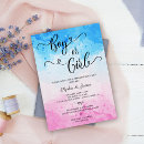 Search for blue smoke invitations Watercolor