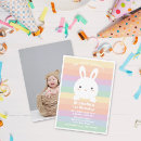 Search for bunny 1st birthday invitations Whimsical