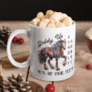 Search for christmas horse mugs Western
