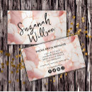 Search for pink marble business cards Stylish