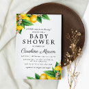Search for lemon baby shower invitations Elegant