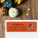 Search for orange black return address labels Cute