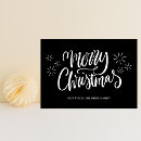Search for modern calligraphy christmas cards Simple
