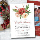 Search for holly berries invitations Red poinsettia