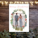 Search for watercolor floral christmas cards Holly