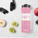 Search for breast cancer awareness travel mugs Hope