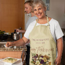 Search for happy thanksgiving aprons Burgundy