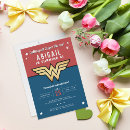Search for girls superhero birthday invitations Gold