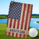Search for red white and blue golf towels Military