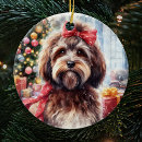 Search for brown dog christmas tree decorations Pet